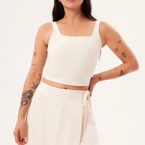 Girlfriend Collective Tommy Tank Ivory